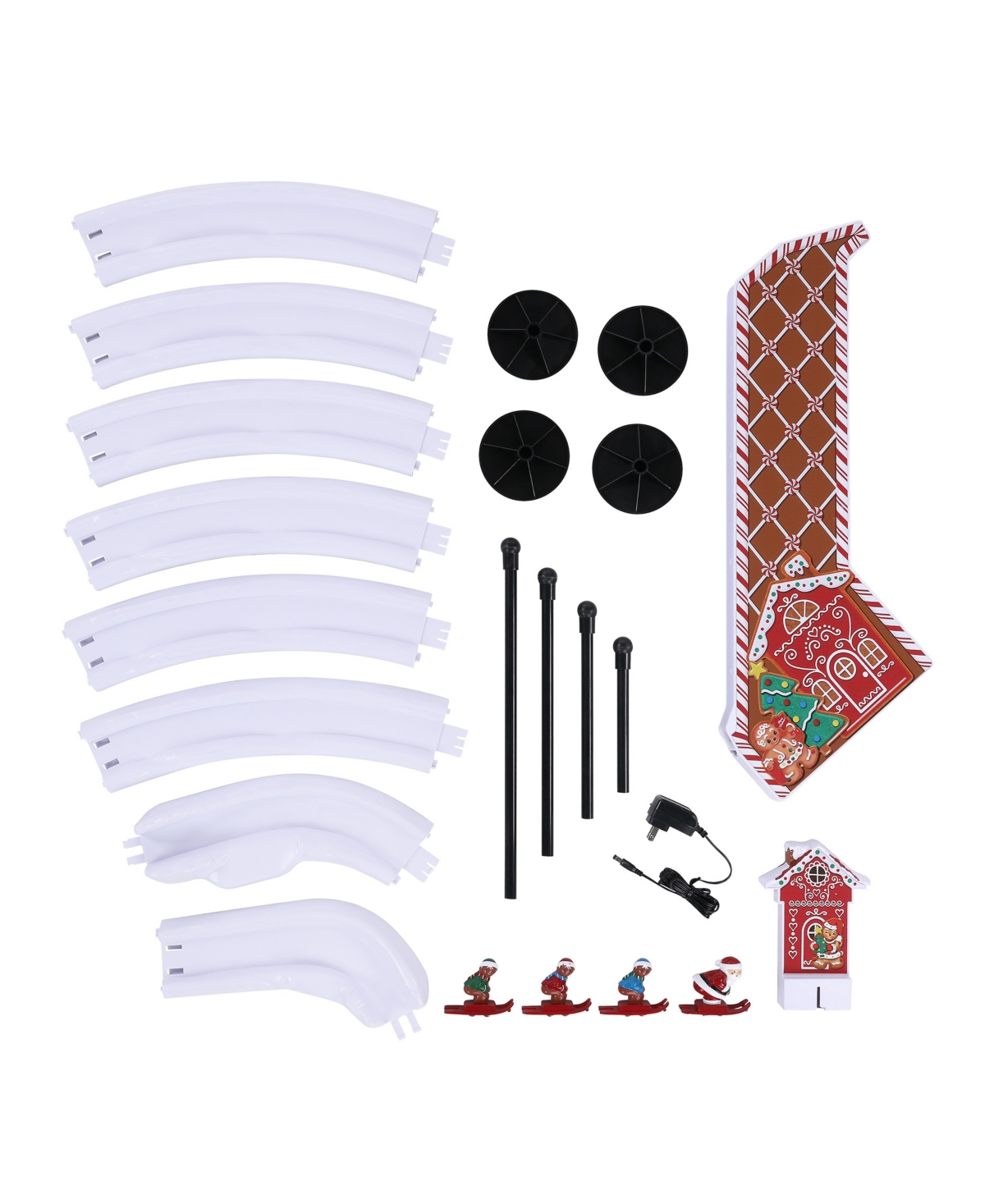 Mr. Christmas Animated Gingerbread Ski Slope In Brown
