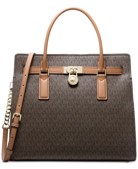 Женская сумка MICHAEL Michael Kors Hamilton Moderne Large Satchel, цвет: Коричневый