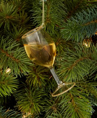 Spirits White Wine Glass Ornament, Macy's Exclusive 