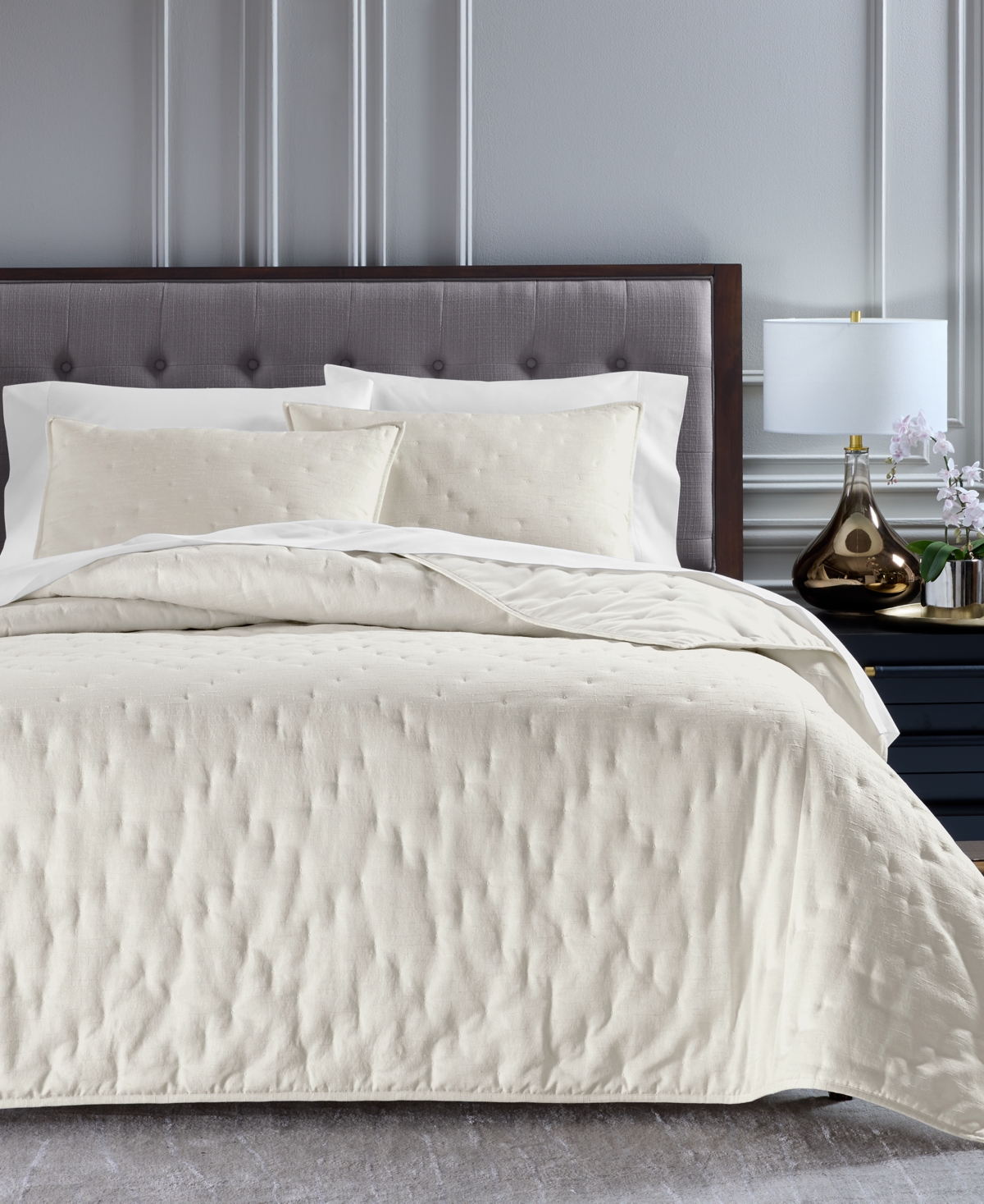 Hotel Collection Etch 3-pc. Coverlet Set, Full/queen, Macy's Exclusive In White