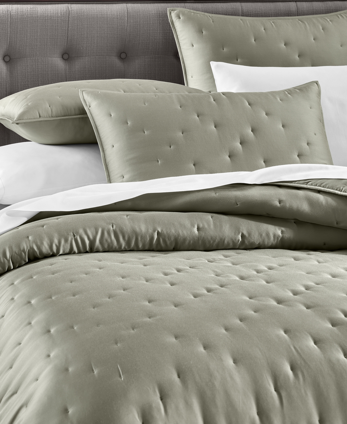 Hotel Collection Lyocell 3-pc. Coverlet Set, King, Macy's Exclusive In Green