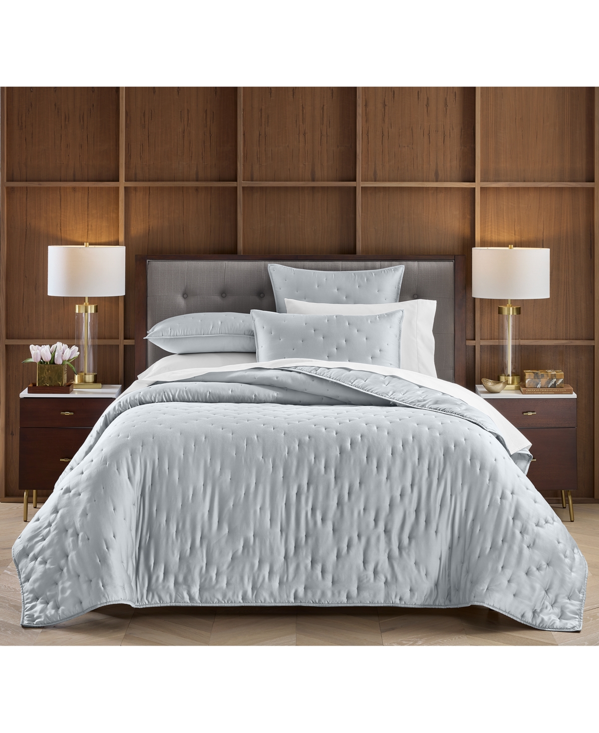 Hotel Collection Lyocell 3-pc. Coverlet Set, Full/queen, Macy's Exclusive In Black