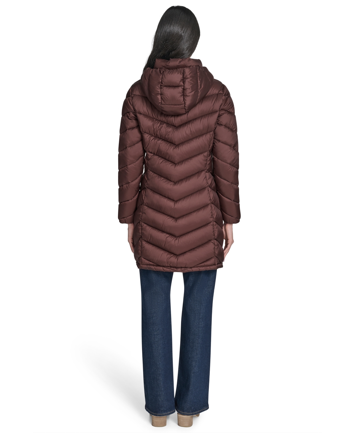 Charter Club Women's Packable Hooded Puffer Coat, Created For Macy's In Brown