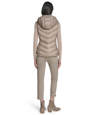 Women's Packable Hooded Puffer Vest, Created for Macy's