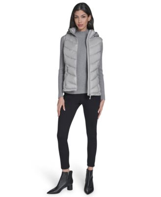 Women's Packable Hooded Puffer Vest, Created for Macy's