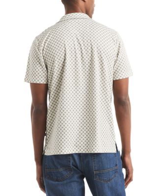 Men's Printed Classic-Fit Performance Button-Down Shirt