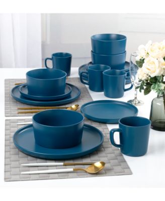 Blue 16-Pc. Dinnerware Set, Service for 4
