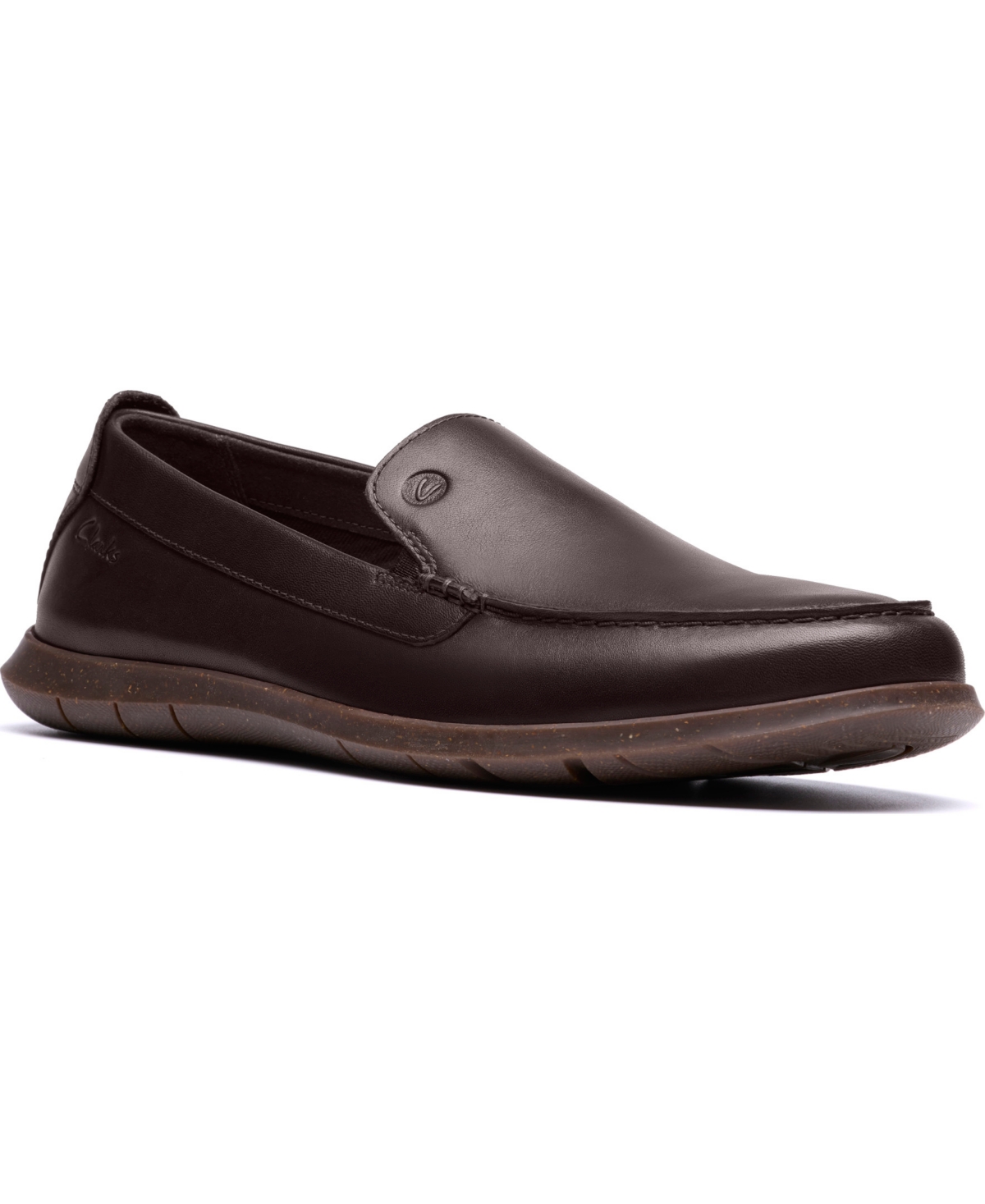 Men's Flexway Step Slip On Loafers - Brown smooth leather