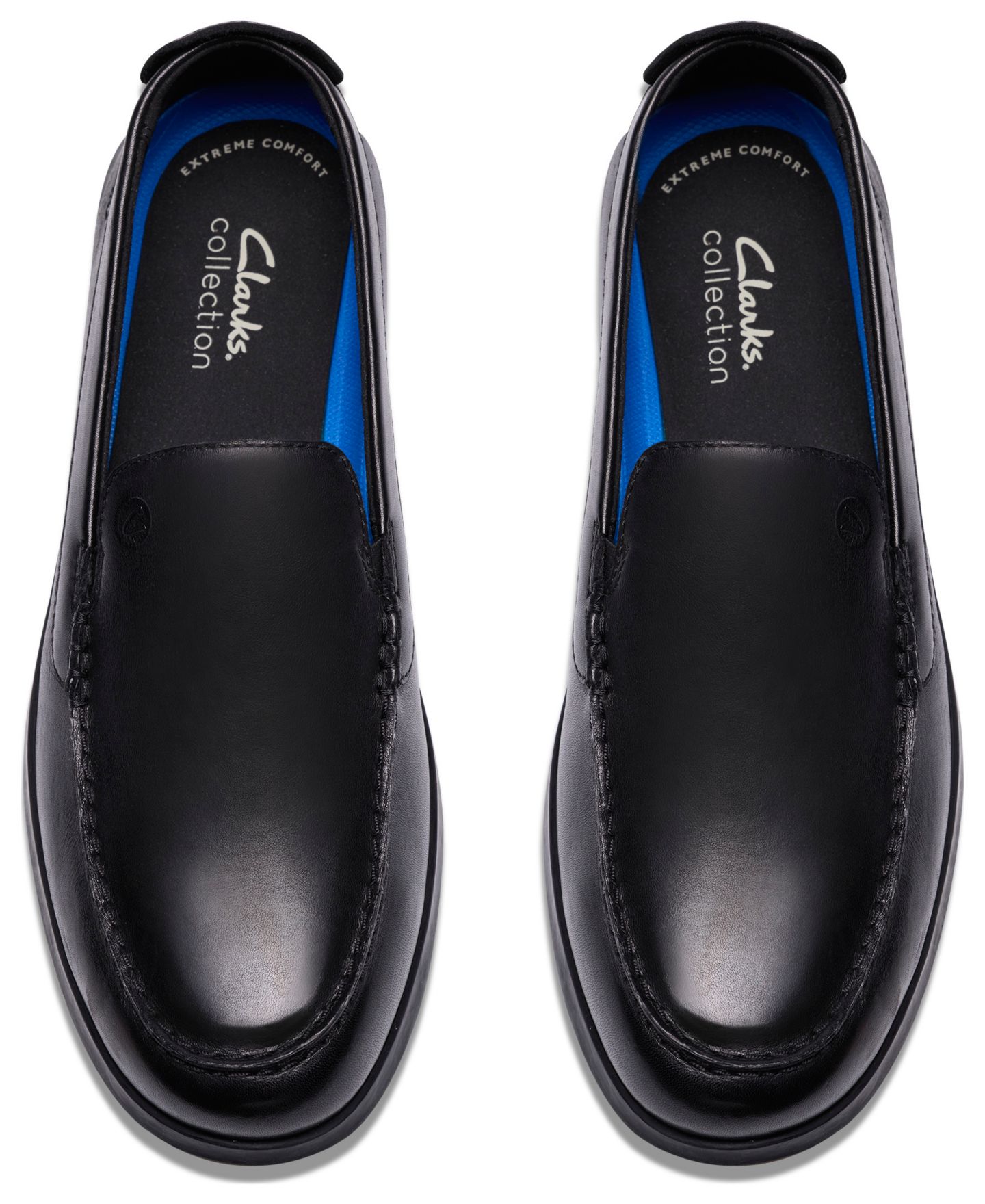 Мужские туфли Clarks Collection Flexway Step Slip On, цвет: Чёрный гладкий кожаный — фото 2