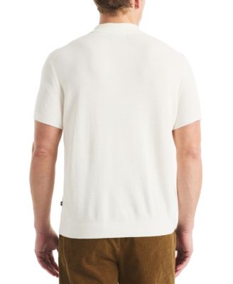 Men's Short Sleeve Button-Front Camp Sweater