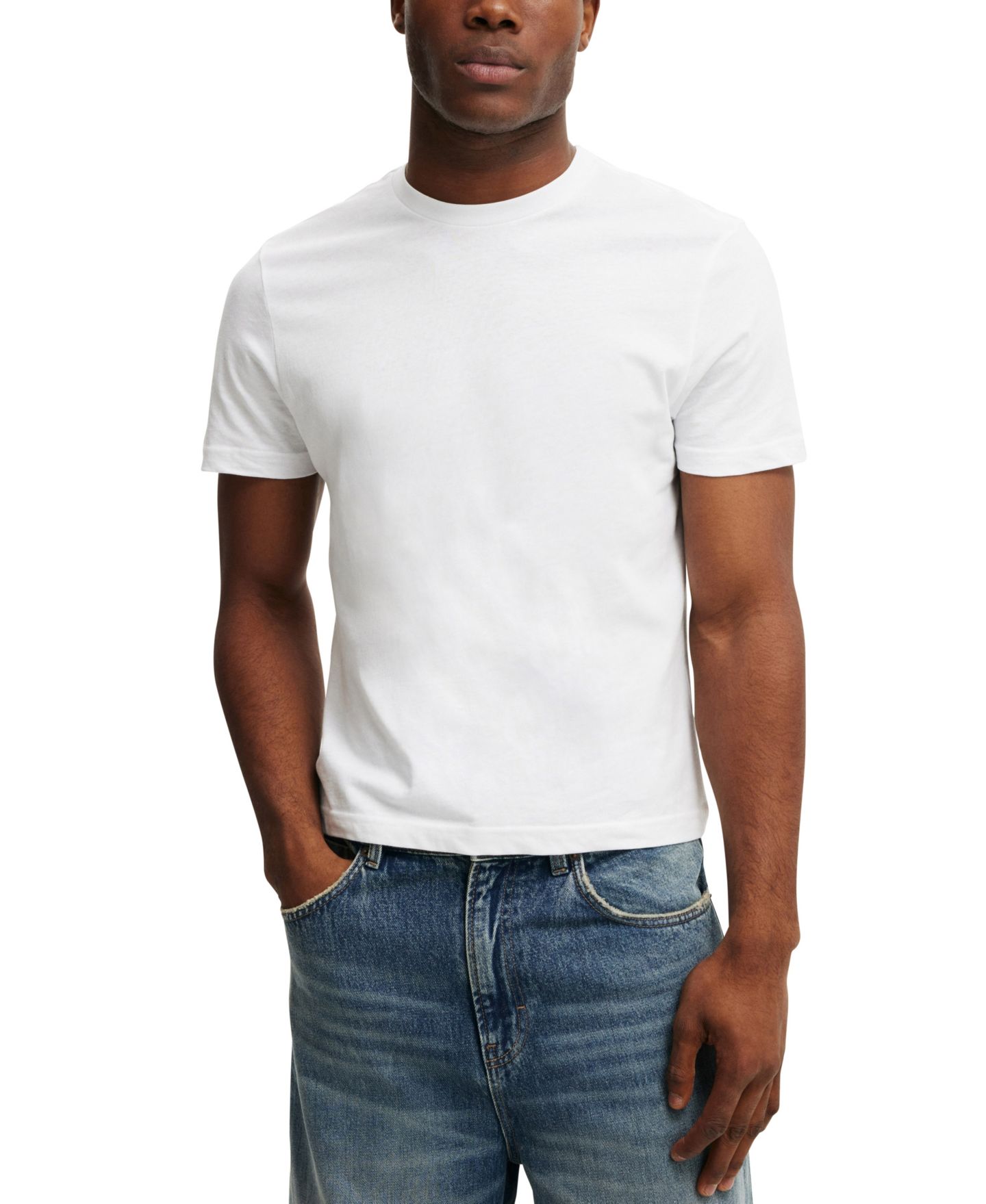 Мужская футболка Cotton On Classic Fit, цвет: Белый — фото 1