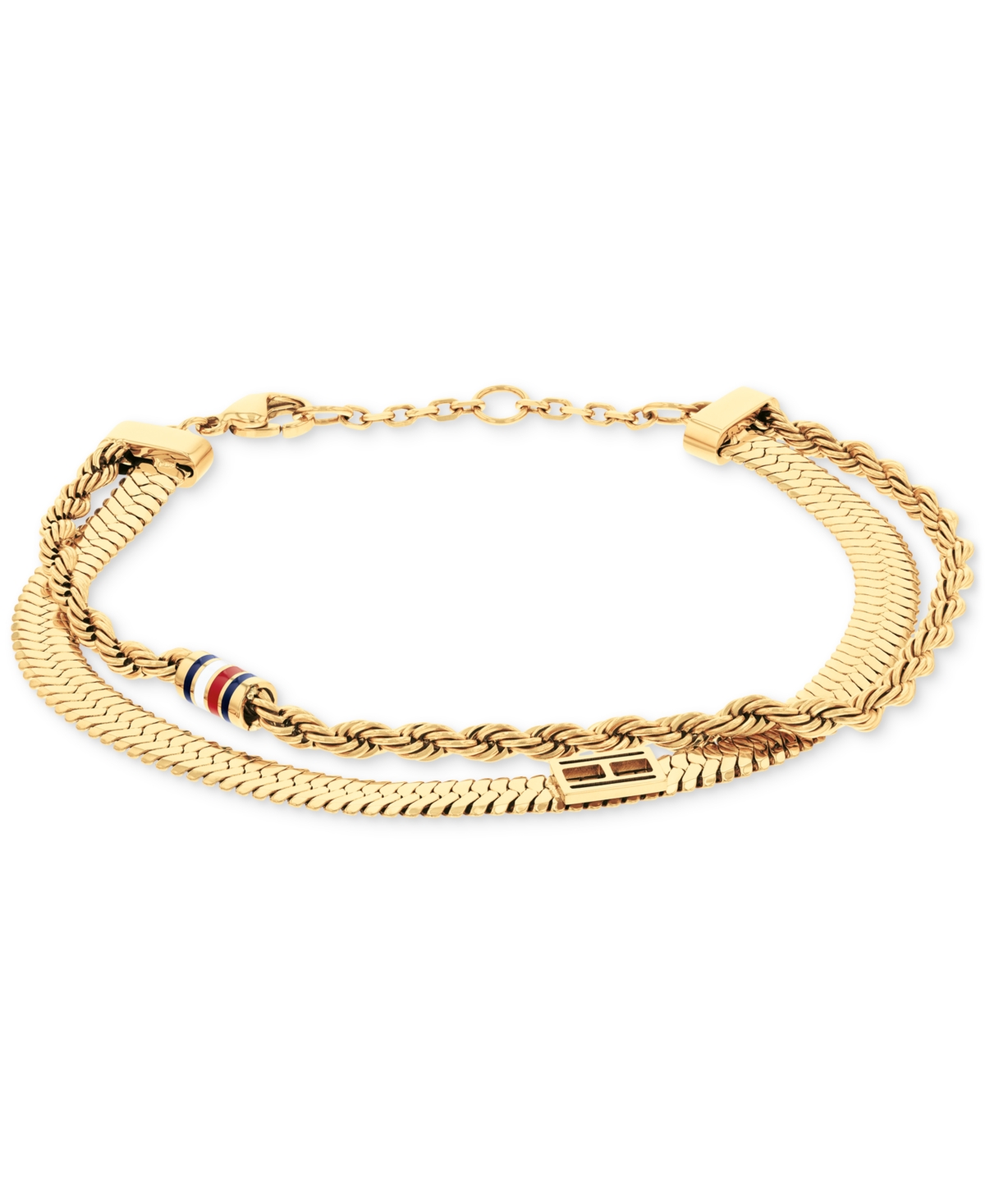 Double-Row Flex Bracelet - Gold
