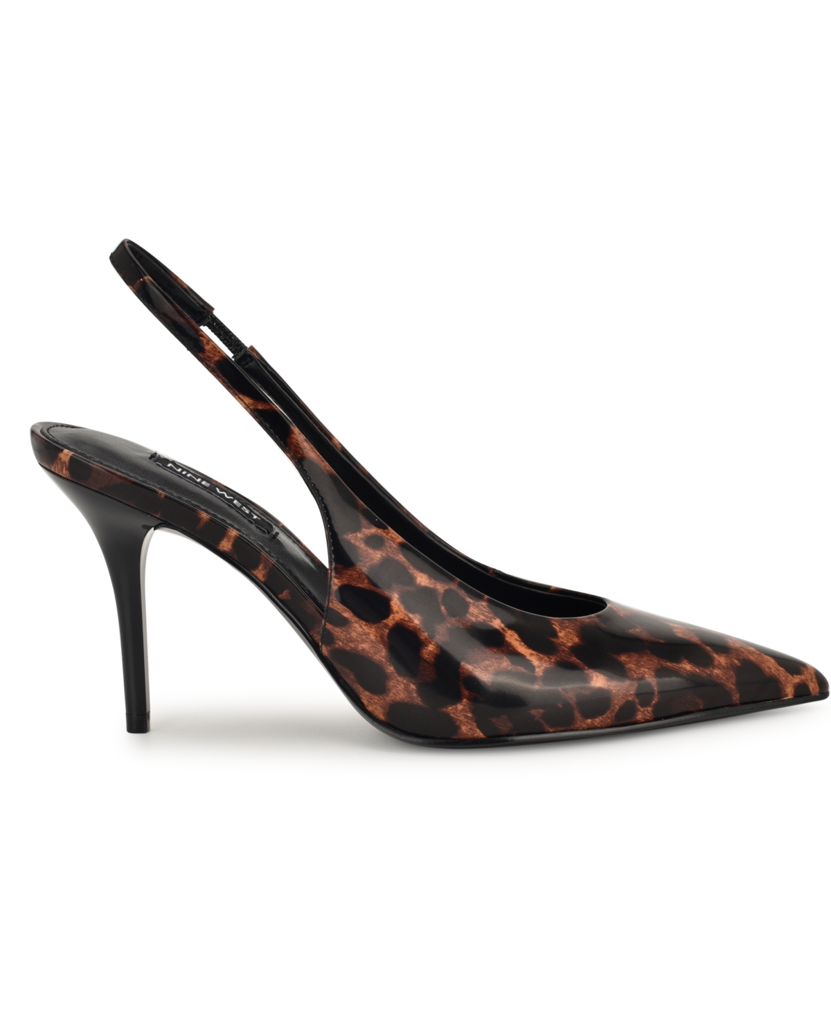 Nine West Palomma Slingback Pointed Toe Pump In Animal Print