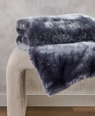 Lynx Faux Fur Throw, 50" x 60", Exclusively at Macy’s