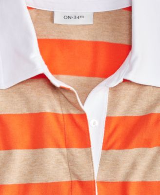 Women's Striped Rugby Top, Macy's Exclusive