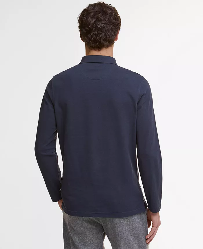 Men's Blaine Tailored-Fit Tartan Long-Sleeve Polo Shirt - thumbnail 5