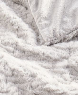 Sculpted Persian Faux Fur Throw, 50" x 60"