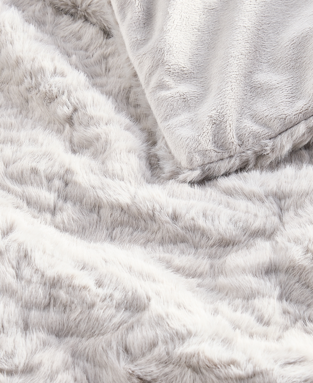 Hotel Collection Persian Lamb-look Faux-fur Throw, 50" X 60", Macy's Exclusive In Gray