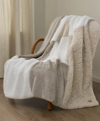 UGG® - Orly Mixed Faux-Fur Throw, 50" x 70"