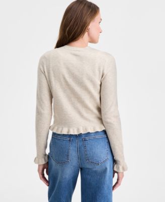 Women's Ruffle-Hem Cardigan