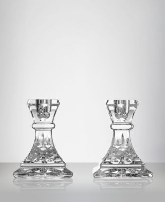 Giftology Lismore Candlesticks 4" Set of 2