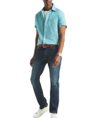 Men's Short Sleeve Button-Down Oxford Shirt