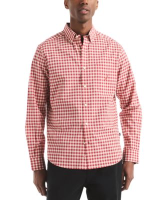 Nautica - Men's Long Sleeve Check Button-Down Shirt