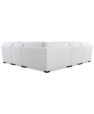 Radley Roll Arm 146" 6-Pc. Fabric Chaise Sectional with Wedge, Exclusively at Macy's