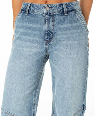 Juniors' Slouchy Skater Wide-Leg Jeans
