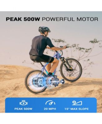 350W Electric Bike 26" Electric Mountain Bike for Adults, 36V Built-in Hidden Removable Battery with Shimano 7 Speed City Commuter Bike for Man Woman