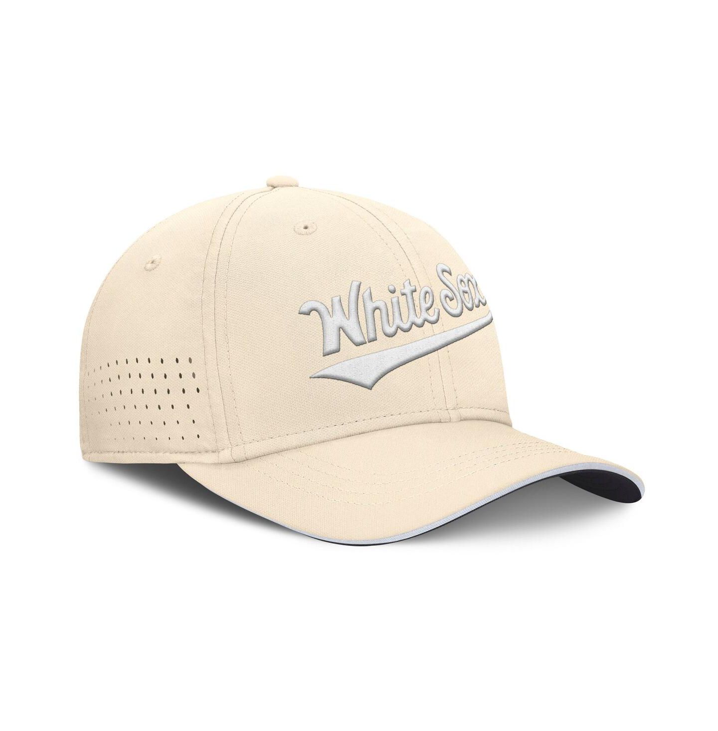 Мужская кепка Nike Cream Chicago White Sox Rise Performance Flex Hat — фото 3