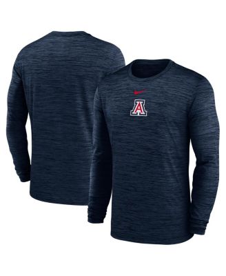 Nike - Men's Navy Arizona Wildcats 2025 Sideline Velocity Performance Long Sleeve T-Shirt