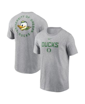 Nike - Men's Heather Gray Oregon Ducks Campus 2-Hit T-Shirt