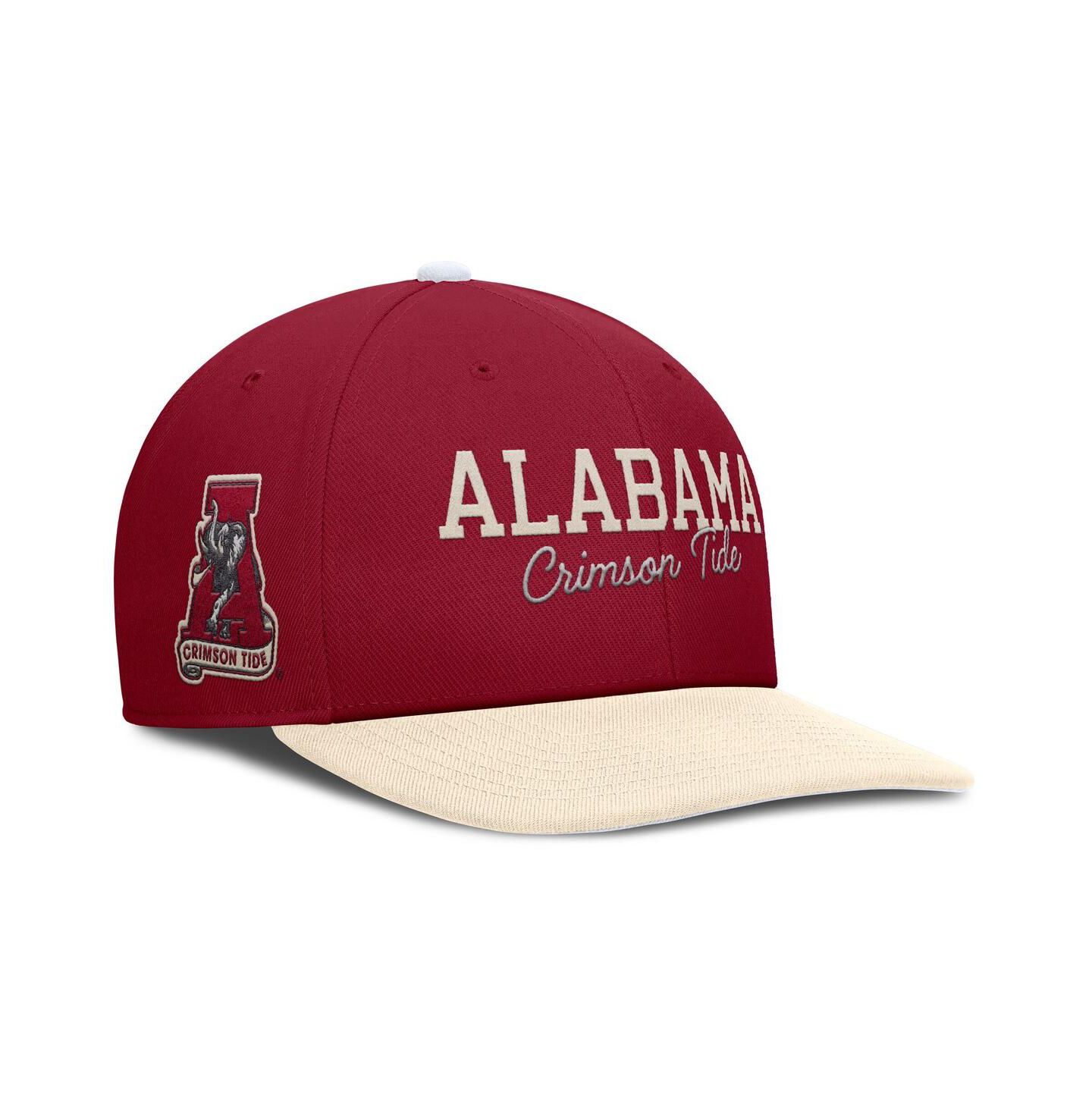 Мужская кепка Nike Crimson/Cream Alabama Crimson Tide Pro Legacy Script Snapback Hat — фото 1