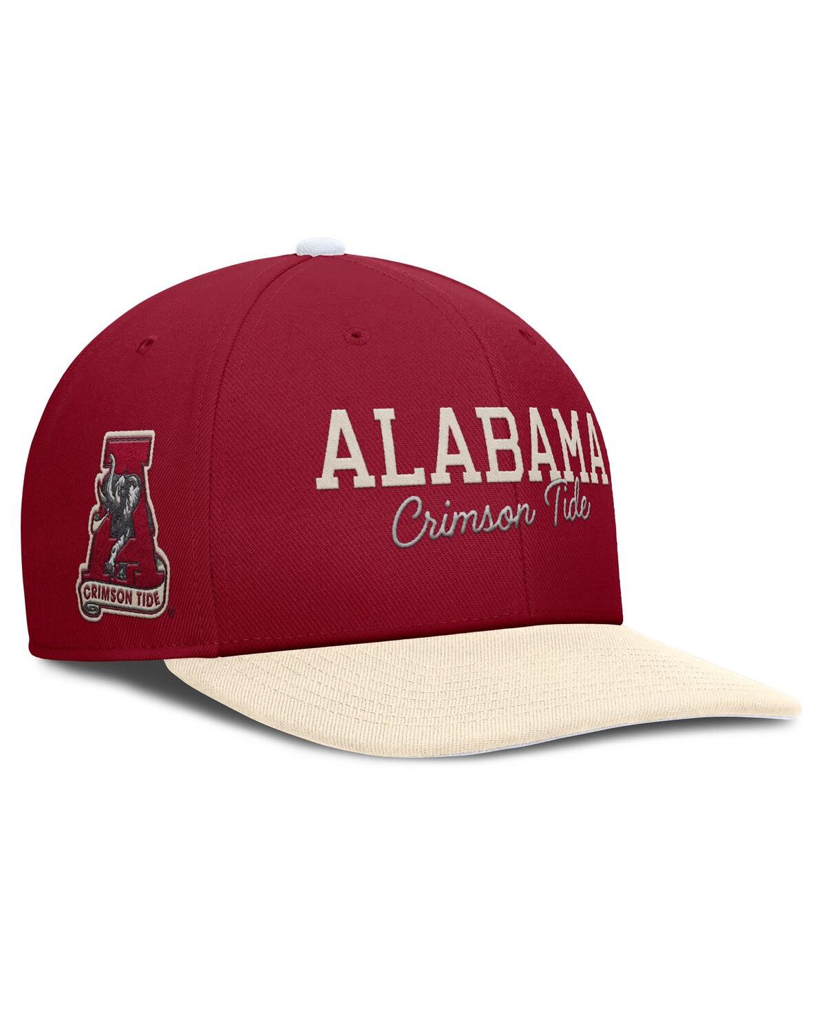 Nike Men's Crimson/cream Alabama Crimson Tide Pro Legacy Script Snapback Hat