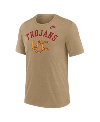Men's Heather Light Brown USC Trojans Legacy Arch Tri-Blend T-Shirt