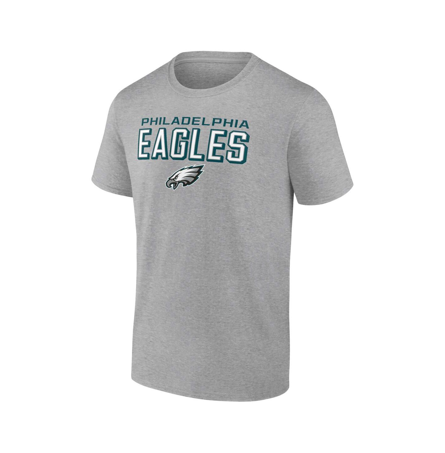 Мужская футболка Fanatics Mto Label Heather Gray Philadelphia Eagles Swagger — фото 3