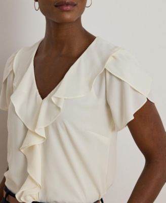 Women's Ruffle-Trim Georgette Blouse