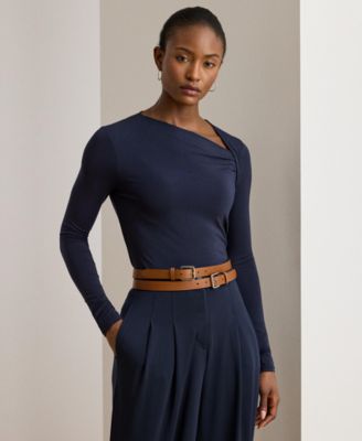 Lauren Ralph Lauren - Women's Stretch Jersey Asymmetrical Top