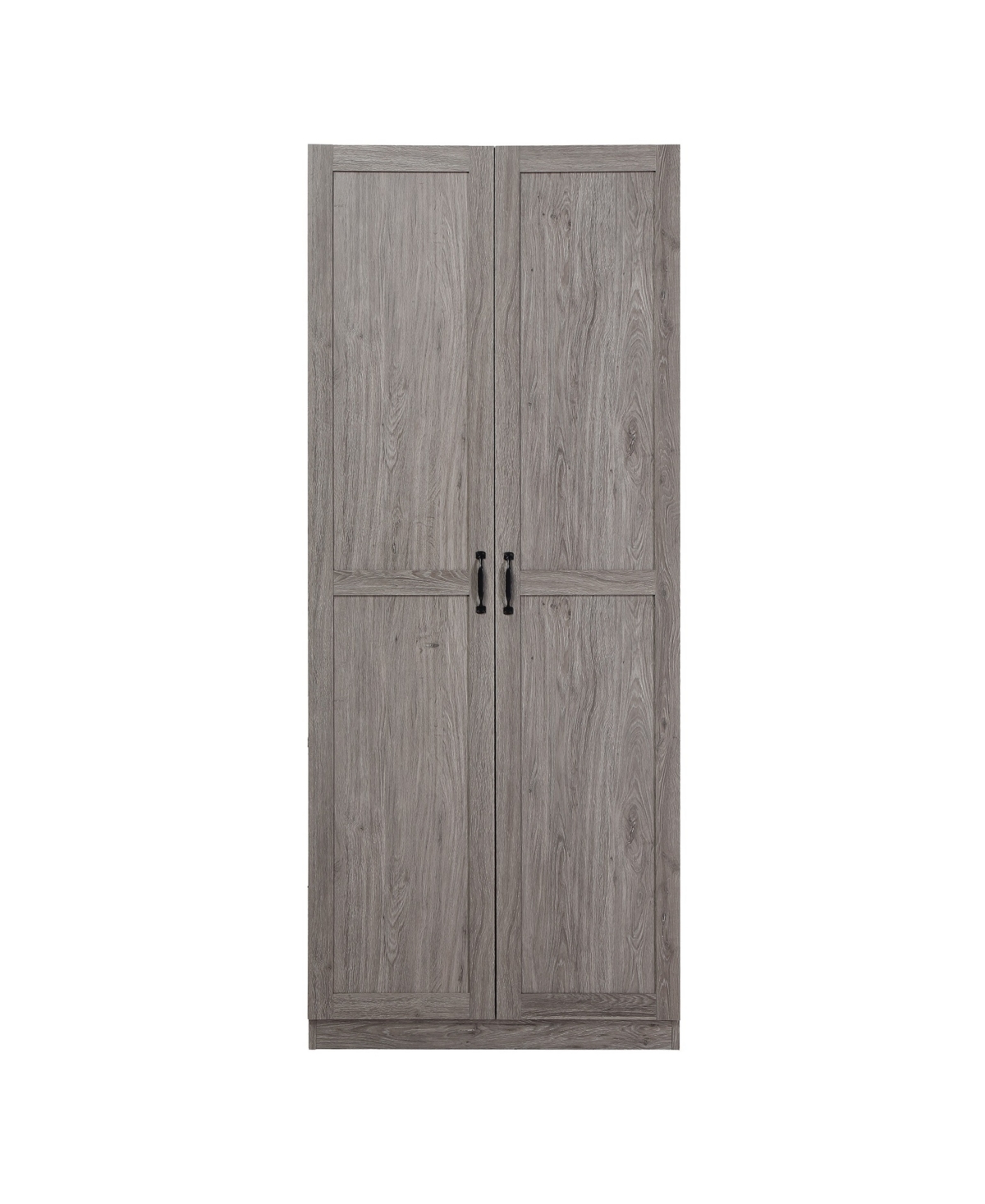 Manhattan Comfort 29.61" Cornelia Wood 4-shelf Storage Closet In Gray