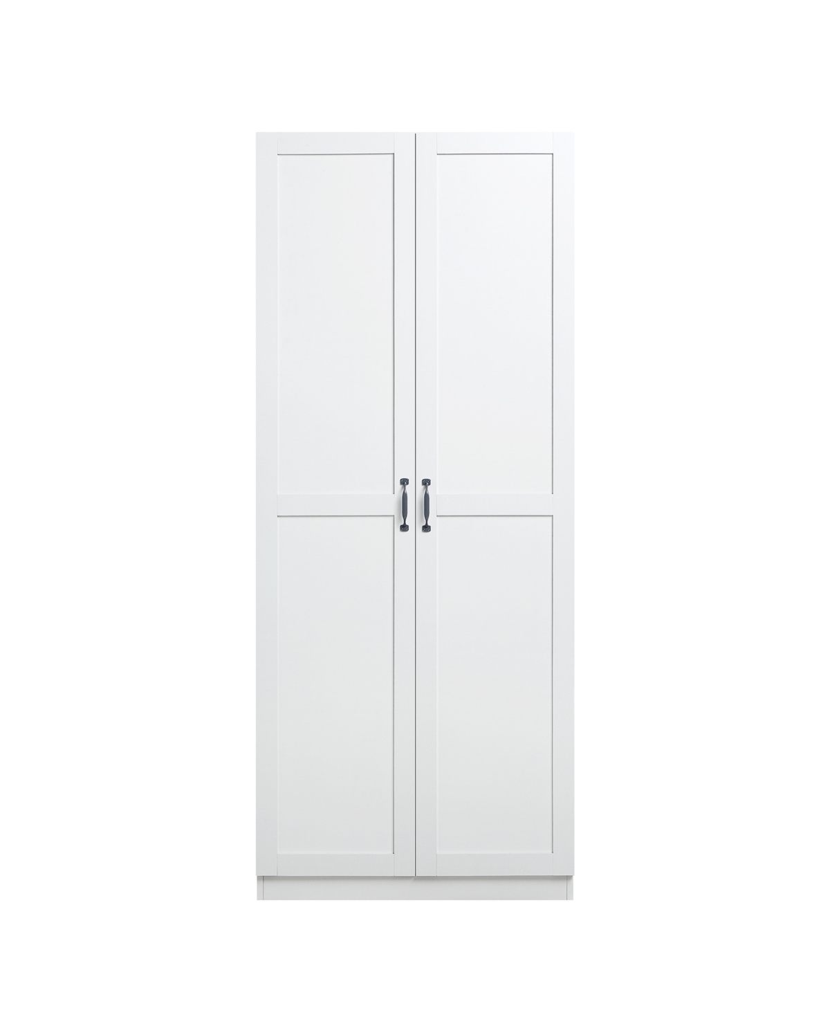 Manhattan Comfort 29.61" Cornelia Wood 4-shelf Storage Closet In White
