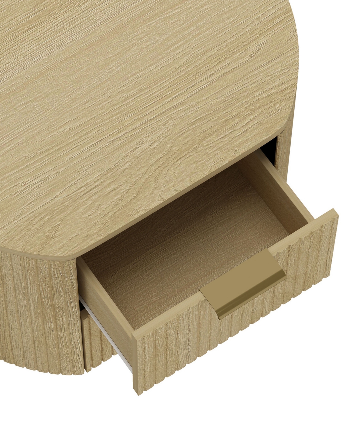 Manhattan Comfort 26.5" Olivia Wood 2-drawer Nightstand In Multi