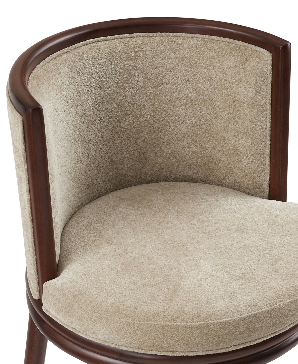 Manhattan Comfort 37.6" Evalyn Chenille Upholstered Counter Stool In Brown