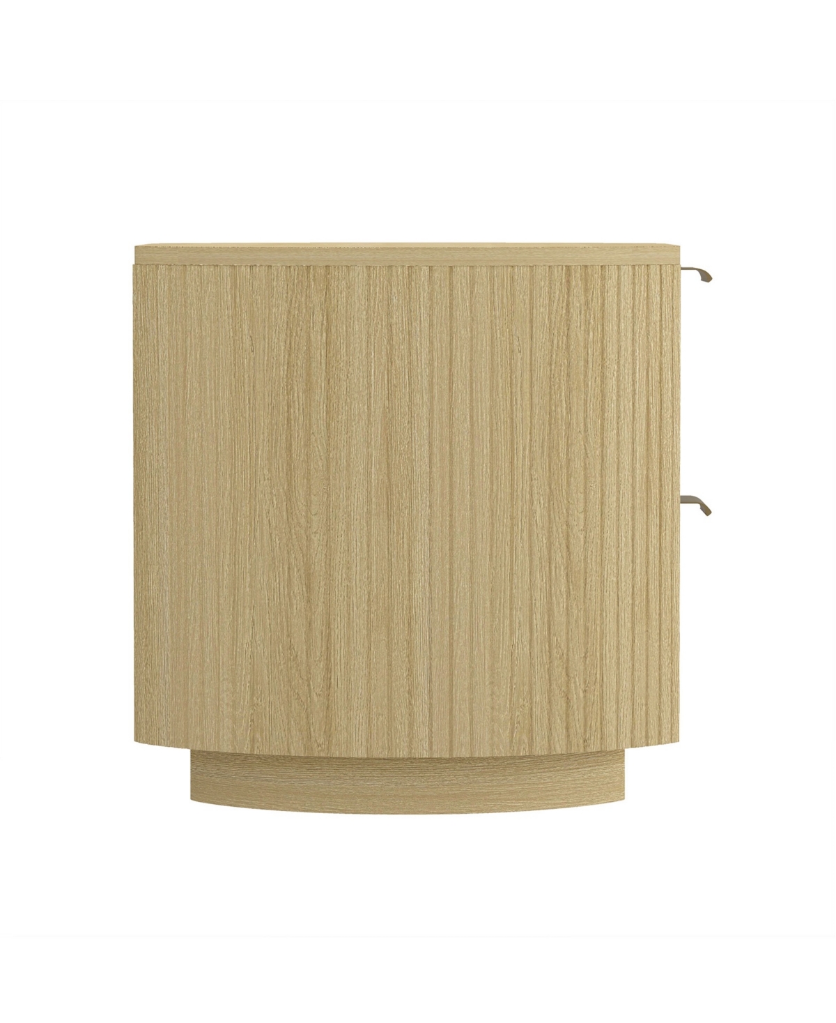 Manhattan Comfort 26.5" Olivia Wood 2-drawer Nightstand In Multi
