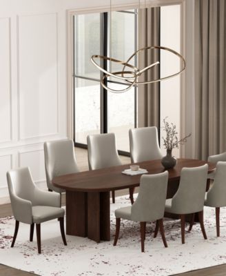 Connie Leatherette Upholstered Dining Armchair