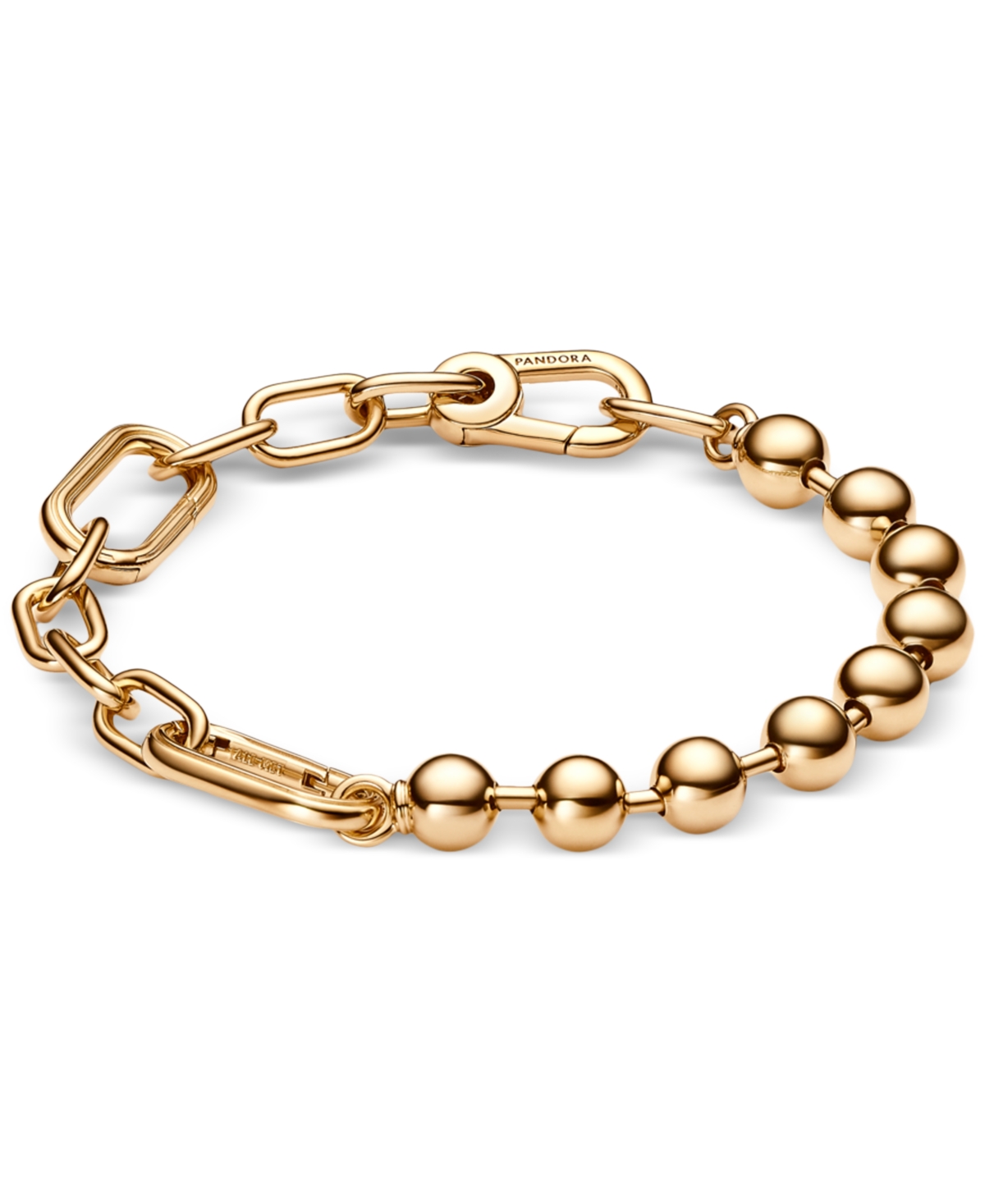 Me 14k Gold-Plated Bead and Link Bracelet - Gold