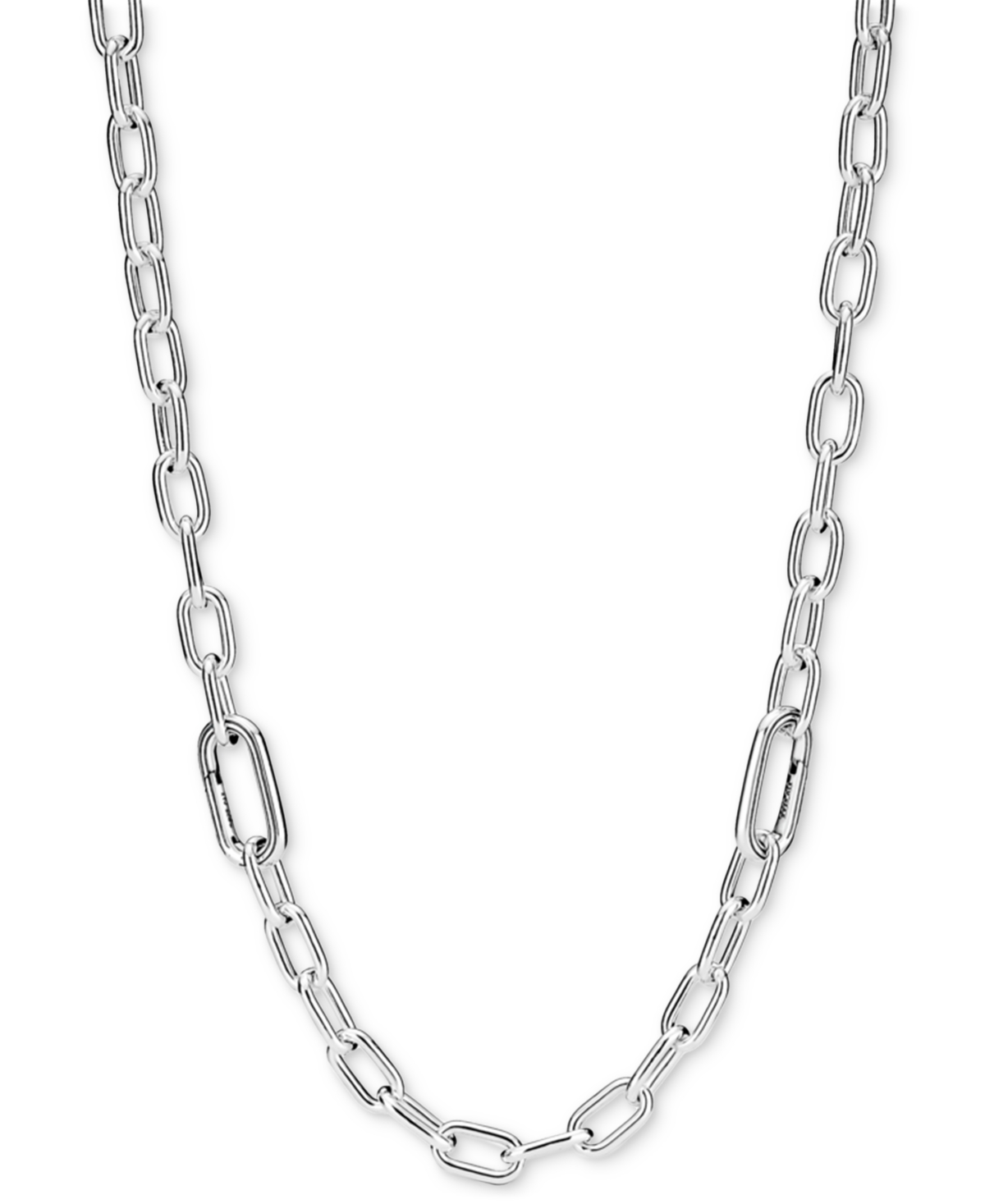 Me Sterling Silver Small-Link Necklace - Silver