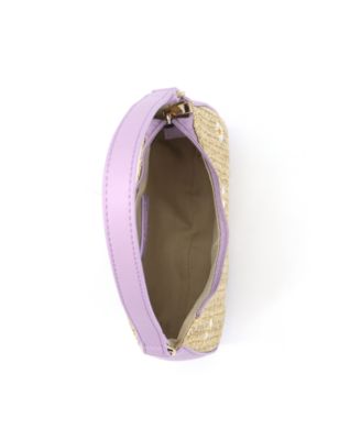 Nyomi Floral Straw Top Handle Shoulder Bag