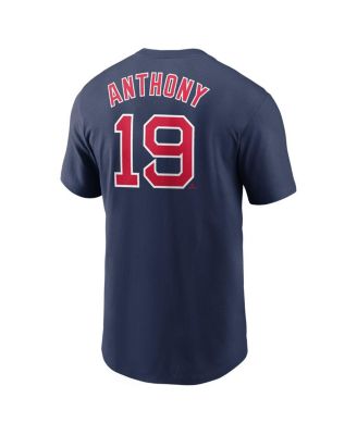 Men's Roman Anthony Navy Boston Red Sox Fuse Name Number T-Shirt