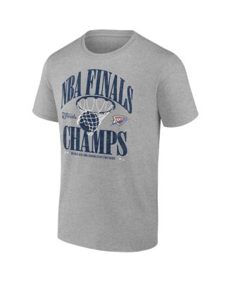 Men's Steel Oklahoma City Thunder 2025 NBA Finals Champions Fade Away Retro T-Shirt
